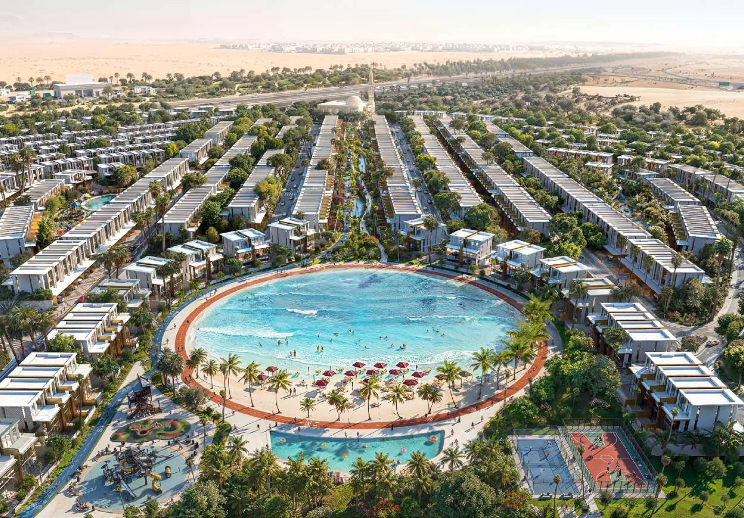 Tilal Binghatti masterplan aerial view